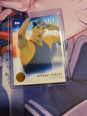 2016 Topps US Olympic & Paralympic Team Hopefuls Bronze Michael Phelps Card 1 SP • $0.99