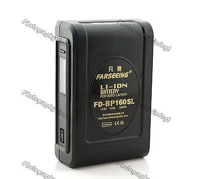 $260 • Buy FARSEEING Digital Li-ion Battery V Mount 14.8v 160Wh LCD D-Tap Fr Video Camera