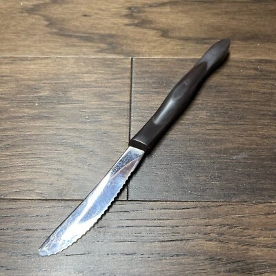 $88 • Buy Cutco 1759 Serrated Edge Steak Knives Made In USA Brown Handle Classic Swirl