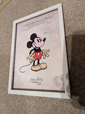 MICKEY MOUSE WALT DISNEY Vintage PATENT DRAWING  U.S.A PRINT L@@K • £1.99