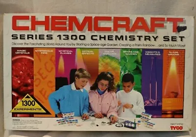 Chemcraft 1300 Series Chemistry Set Vtg 1990 Tyco Science Experiments • $22