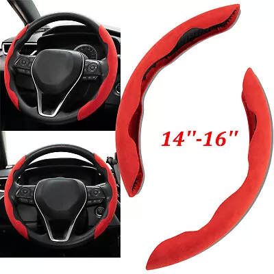 2PCS 15'' Suede Leather Steering Wheel Booster Anti-slip Cover Car Accessories • $10.79