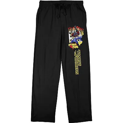 $41.99 • Buy Transformers Optimus Prime Men’s Black Sleep Pajama Pants