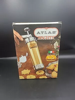Marcato VINTAGE Atlas Biscuit Maker Italy Cookie Press COMPLETE Set 178306 VTG • $35