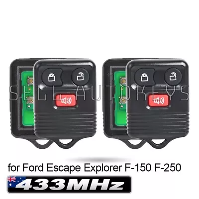 2x Suitable For Ford Escape Explorer F-150 F-250 3 Buttons Remote Control Fob • $45.99