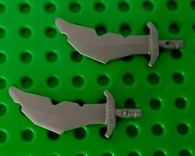 New! Lego Lot 2 Minifigure Weapon Scimitar Arabian Sword Dark Pearl Gray Orient • $3.88