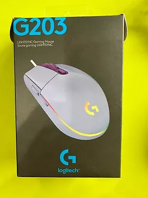 Logitech G203 Wired LightSync Gaming Mouse - Lilac Open Box Item • $19.49