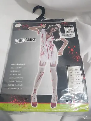 New – Womens – Christys – Zombie Nurse Costume – 16-18 • £11.99