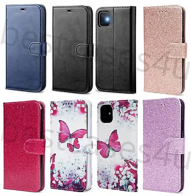 Flip Leather Case For IPhone 14 13 Pro Max 12 11 8+ XR Se3 Magnetic Wallet Cover • £4.34