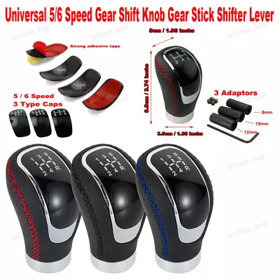 For Universal Car 5/6 Speed Gear Shift Knob Gear Stick Shifter Lever • $18.89