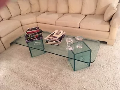 Mid Century Modern Glass Coffee Table - Pace Style • $850