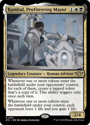 MTG Kambal Profiteering Mayor  - Outlaws Of Thunder Junction • $3.19