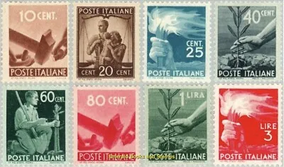 EBS Italy 1945 - Democracy - Democratica - 543//553 - MNH** • $4.95