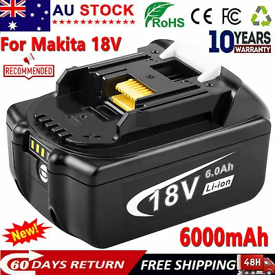 $36.99 • Buy For Makita 18v Battery 6.0Ah Li-Ion Cordless Multi Tool BL1860 LXT BL1850 BL1830