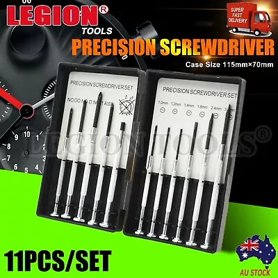 $5.90 • Buy Precision Mini Screwdriver Set 11pc Jeweller Laptop Phone Watch Repair Tool 