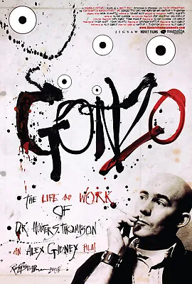 $99.99 • Buy GONZO: The Life And Work Of Dr. Hunter S. Thompson - D/S Original Movie Poster