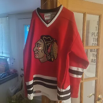 Stan Mikita Chicago Blackhawks Vintage Hockey CCM Jersey Size 52. • $29.99