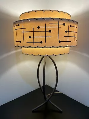 Mid Century Vintage Style 3 Tier Fiberglass Lamp Shade Modern Atomic Retro IBM • $145