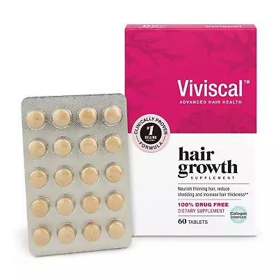 Viviscal Hair Growth Supplements For Women To Grow Thicker Fuller Hair Proven • $40.93