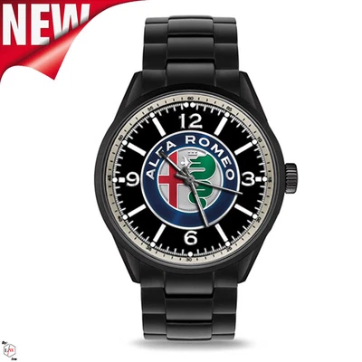 $23.99 • Buy Alfa Romeo Emblem Stylish Men's Metal Wristwatches