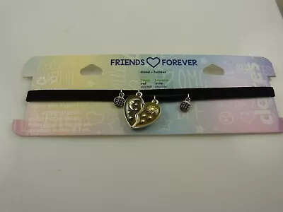 Necklace Mood Heart  BFF Best Friends 1 For Each Friend Celestial Theme Moon Sun • $12.99