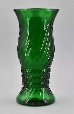 Green E. O. Brody Glass Vase - #G106 - Cleveland - 9.5 Inches Tall • $16