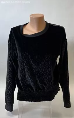 Michael Kors Women's Black MK Print Pullover - Size Medium • $12.99