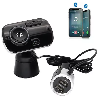 Bluetooth 4.2 Handsfree  Car Kits FM Transmitter MP3 Player USB Fast Charger AUX • $29.99