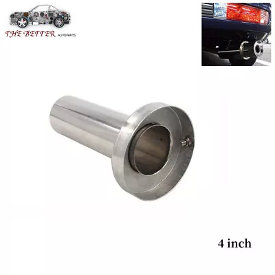 Universal 4 Inches Exhaust Muffler Tip Stainless Steel Round Removable Silencer • $14.89