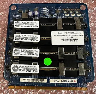 16GB RAM Memory Plus Memory Riser Tray (4GBx4) PC2-5300 For 2006-2007 Mac Pro • $49.99