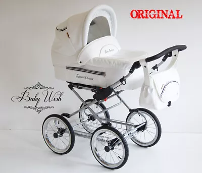 FANARI  CLASSIC Pram Baby Fashion 2in1 3in1 CARRYCOT+ PUSHCHAIR +CAR SEAT+isofix • £479