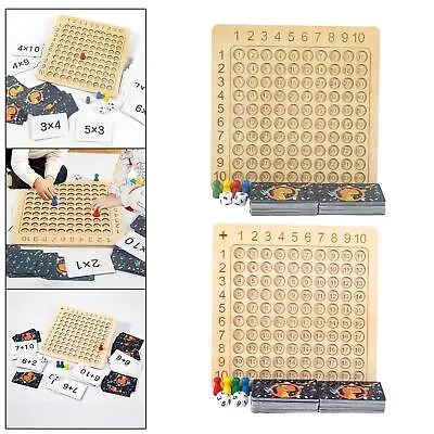 £38.94 • Buy 2x Wooden Mathematical Board Mathematics Pad Counting Toys For Child Kids