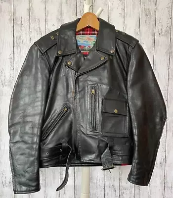 AERO LEATHER ELVIS Horsehide FQHH Double Riders Jacket Blouson Men 36 From Japan • $1499.32