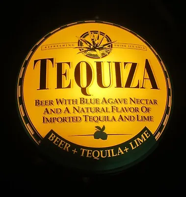 Vintage Tequiza Bar Light Advertising Sign Pub Beer Wall Lamp Yellow Tequila 16  • $59.95