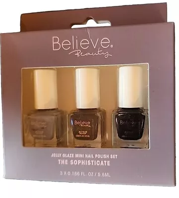 JELLY GLAZE Mini Nail Polish Set The Sophisticate BELIEVE BEAUTY GREAT DEAL  • $5