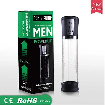 Electric Vacuum Pump Enlarger Male Penis Cock Erection Stretch Extender NEW • $49