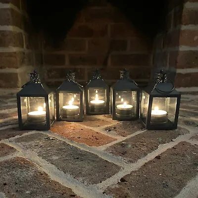 Garda Tealight Candle Lantern Holder For Home & Garden (Set Of 5) • £19.99