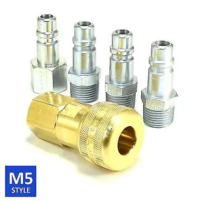 Foster 5 Series Brass Quick Coupler 1/2 Body 1/2 NPT Air Hose And Water Fittings • $48.67