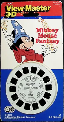 Mickey Mouse Fantasy 3D View-Master 3 Stories On 3 Reels - Sealed Packet • $19.99