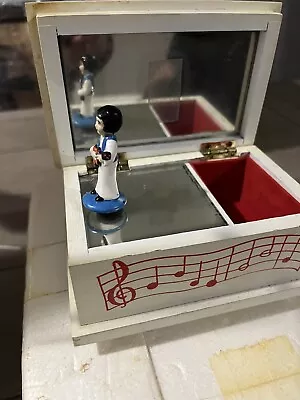 Vintage Elvis Presley Music Box White Blue Red • $45