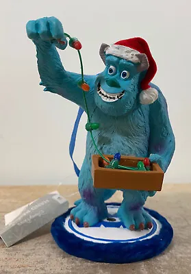 Disney Parks Exclusive Monsters Inc Sulley Santa Hat Christmas Lights Ornament • $26.99