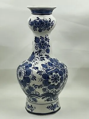 Blauw Delft Distel Blue And White Vase - Holland • $25