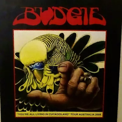 BUDGIE 2008 Australian Concert Tour Publicity Poster. Official Licensed - NEW! • $9.99