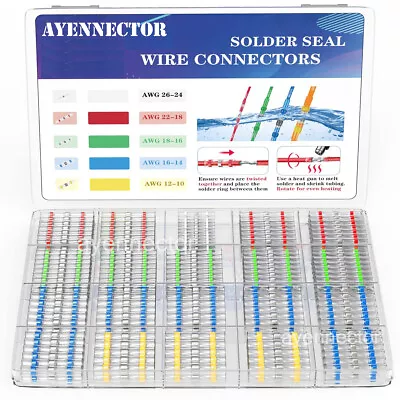 400/230PCS Waterproof Solder Stick Seal Sleeve Heat Shrink Butt Wire Connectors • $11.99