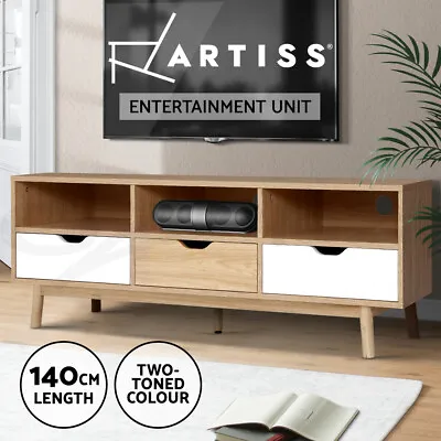 $203.95 • Buy Artiss TV Cabinet Entertainment Unit Stand Wooden Storage 140cm Scandinavian