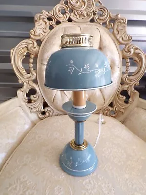 VTG Blue & White Metal Lamp • $25