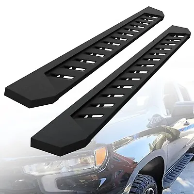 Fit 15-23 Ford F150 Super Crew Cab 7  Black Running Board Side Step Nerf Bar • $207.99