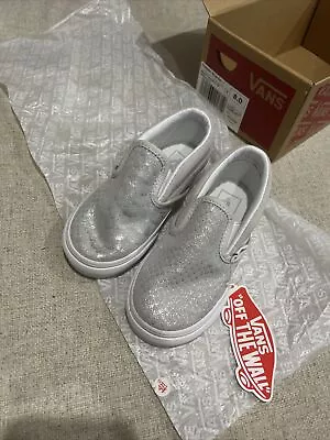 Girls Vans - Metallic Slip On • $60