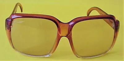 PAIR Pre Owned Pierre Cardin Paris Oversize Brown Gradient Ladies Sunglasses • $39