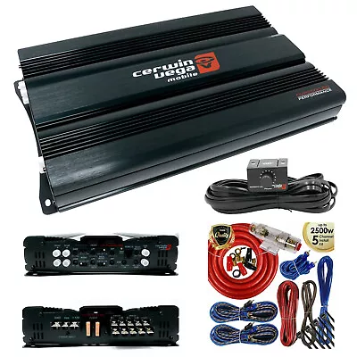Cerwin Vega CVP2500.5D 2500W 5-Channel Car Audio Amplifier + 5 Channels Amp Kit • $219.99